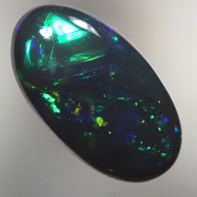 SOLID BLACK OPAL Saturated with the richest, bright colour